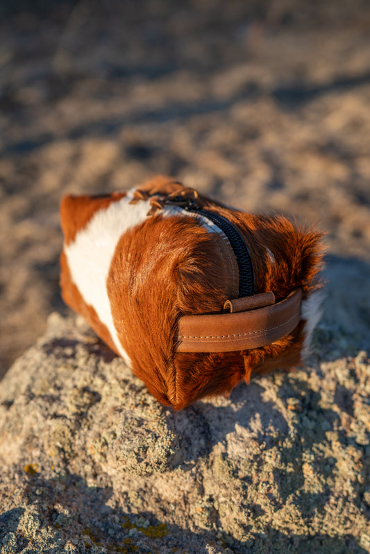 Light Brown and White Hair on Hide with Light Brown Details