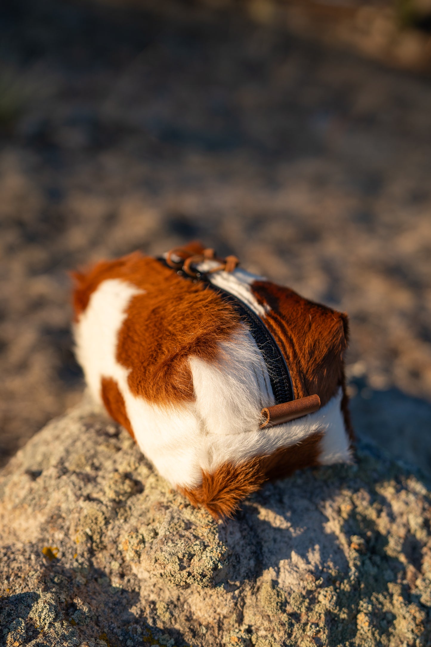 Light Brown and White Hair on Hide with Light Brown Details